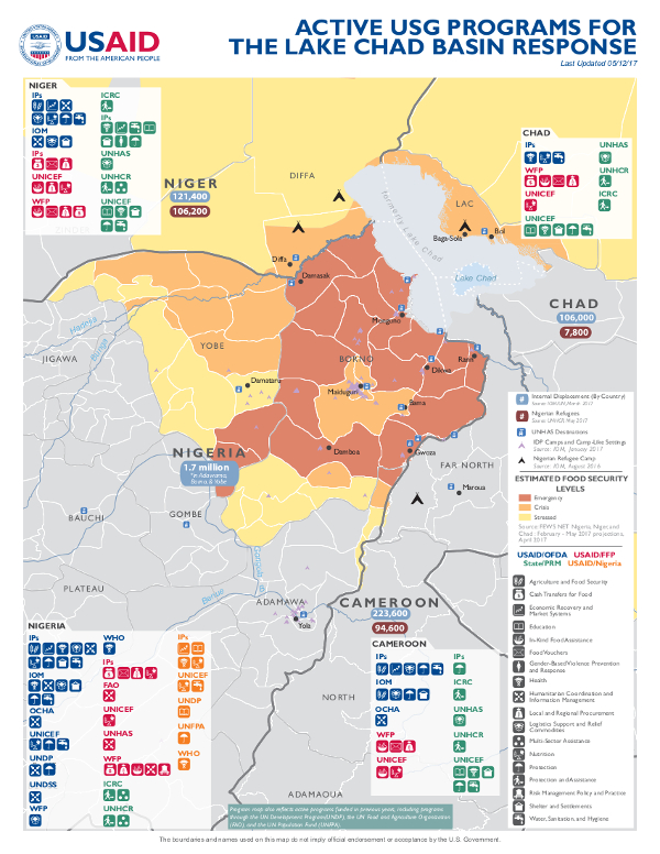 Lake Chad Map - 05-12-2017