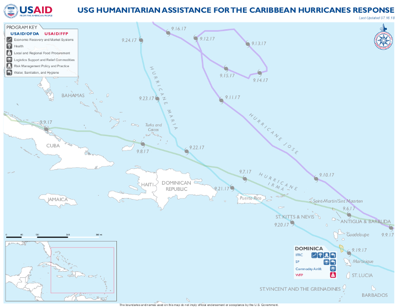 Caribbean Map - 07-16-2018