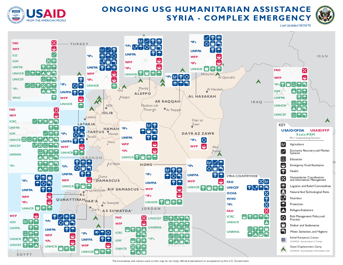 Syria Complex Emergency Map - 02-09-2017