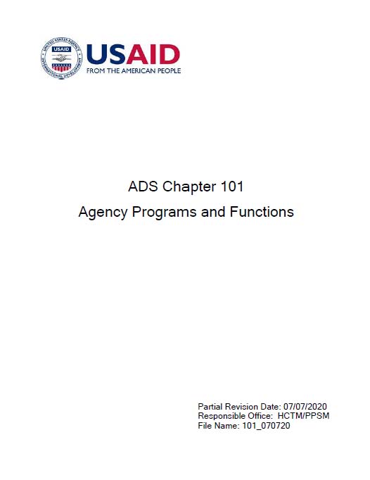 ADS Chapter 101