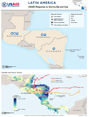 11.19.2020 Latin American Storms Complex Emergency Program Map