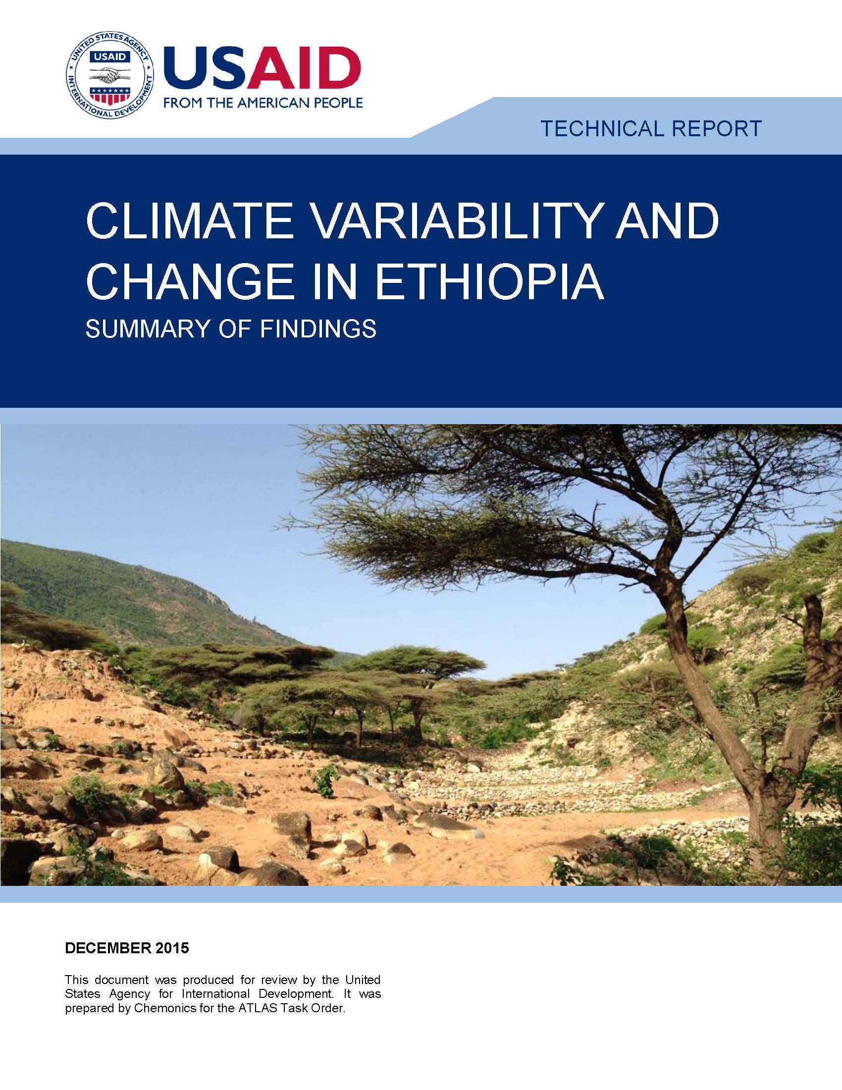 Climate Variability and Change in Ethiopia