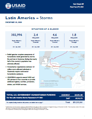 12.30.2020 - USAID-BHA Latin America Storms Fact Sheet #9
