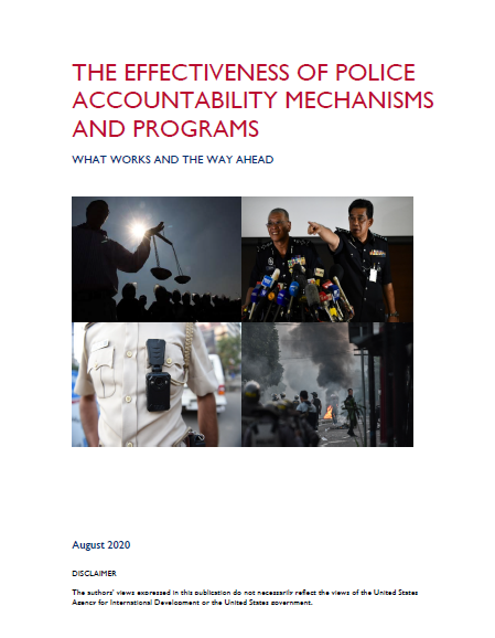 Effectiveness of Police Accountability Mechanisms and Programs