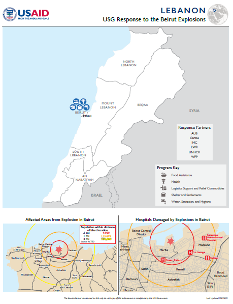 08.28.2020 - USAID-BHA Lebanon Explosions Program Map