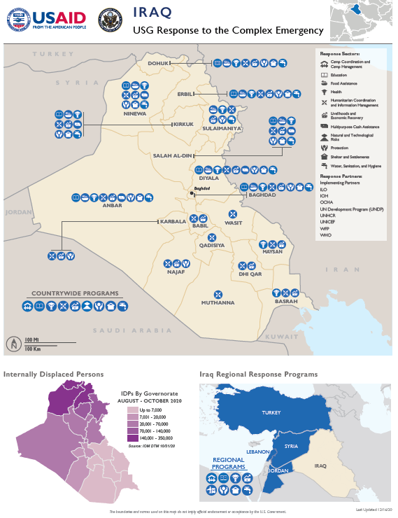 2020.12.16 USG Iraq Complex Emergency Program Map #1
