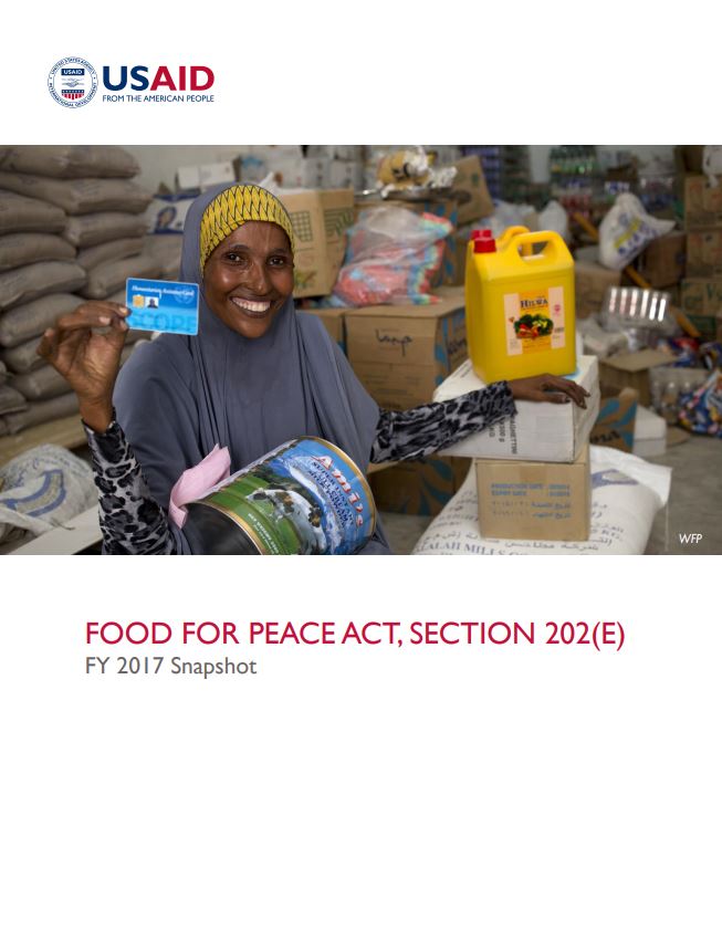 Food for Peace Act, Section 202(E) FY 2017 Snapshot