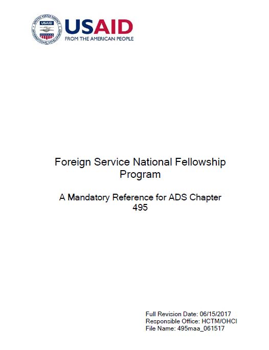 Foreign Service National Fellowship Program