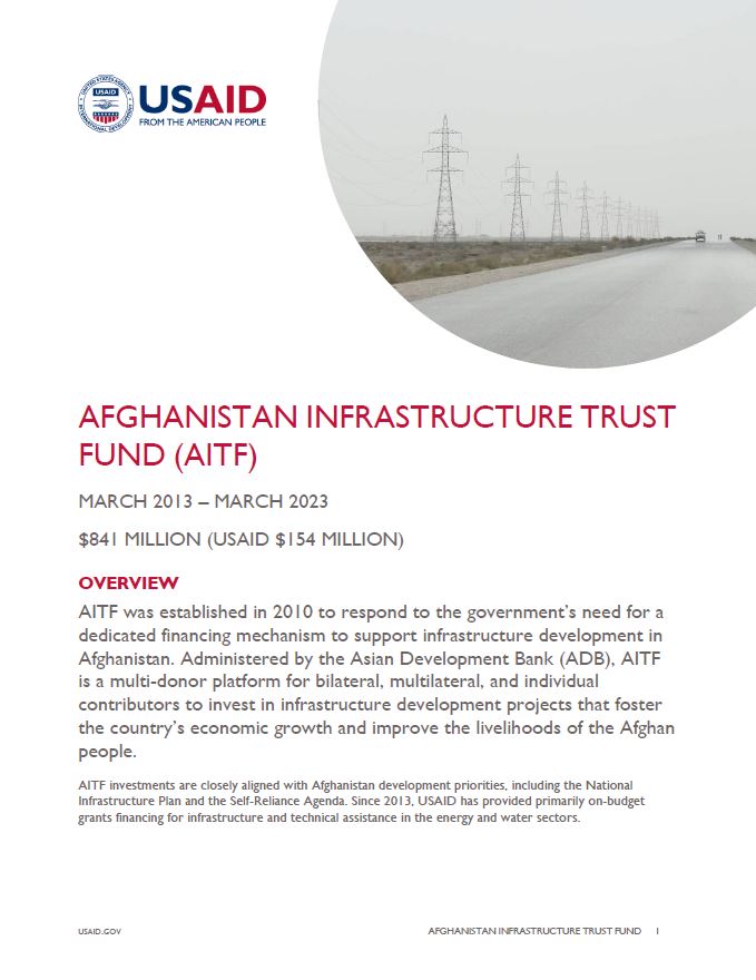 Afghanistan Infrastructure Trust Fund (AITF)