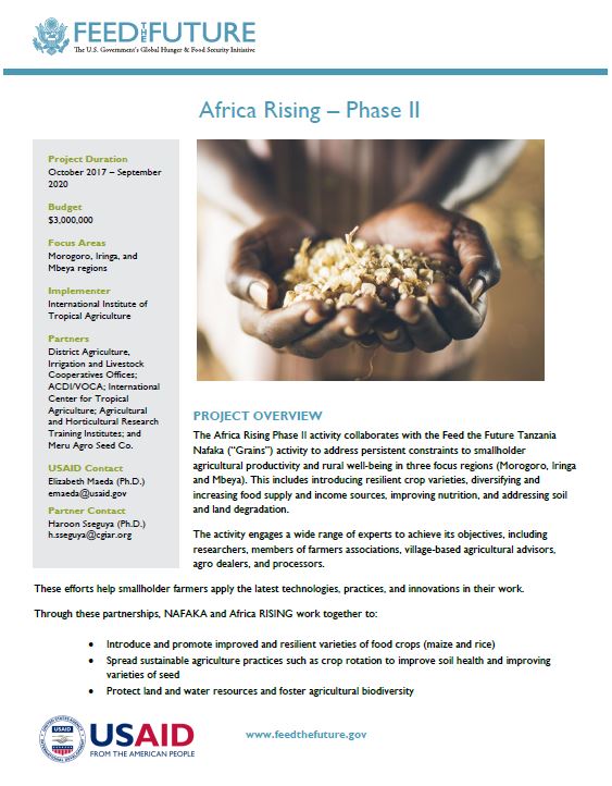 Africa Rising – Phase II