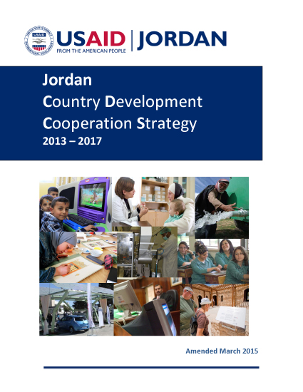 Jordan Country Development Cooperation Strategy 2013-2017