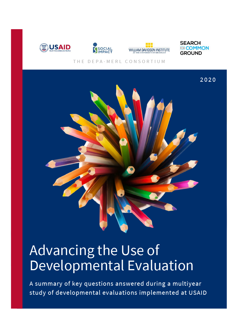 Advancing the Use of Developmental Evaluation