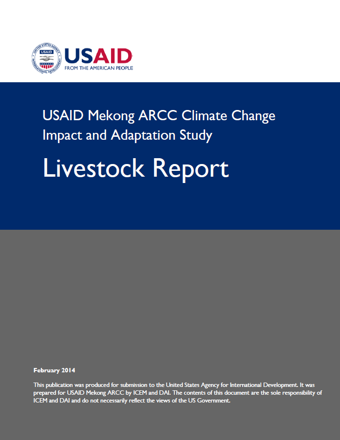 USAID Mekong ARCC Climate Change Impact and Adaptation Study - Livestock Report