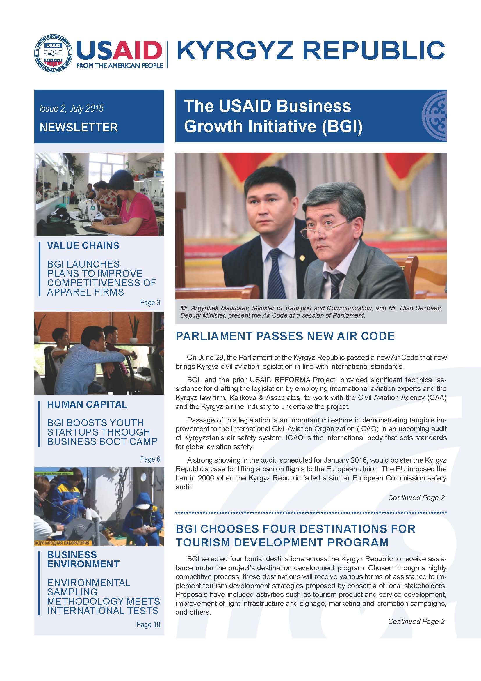 BGI Quarterly Newsletter, Issue #2