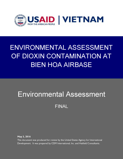 Environmental Assessment of Dioxin Contamination at Bien Hoa Airbase