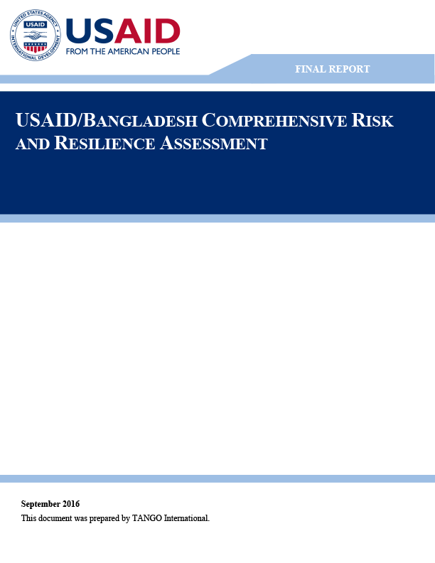 2016 Bangladesh Comprehensive Risk and Resilience Assessment