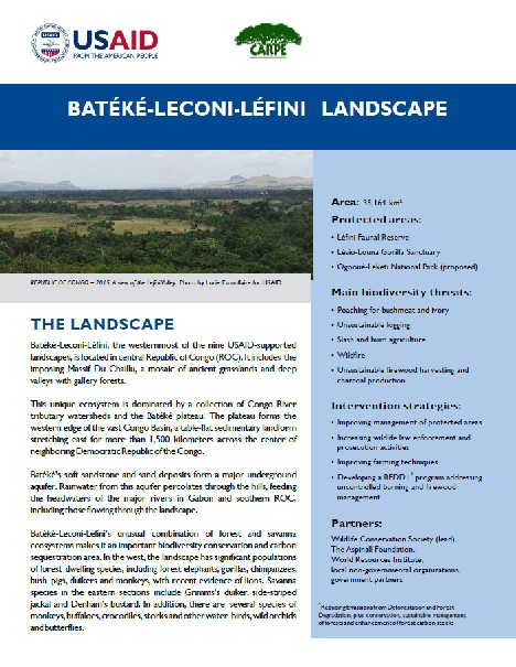 Bateke Plateaux Landscape
