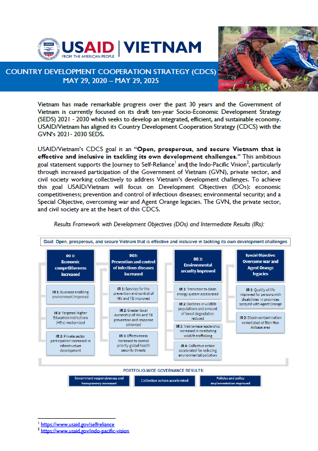 Country Development Cooperation Strategy for Vietnam (2020-2025) - Summary