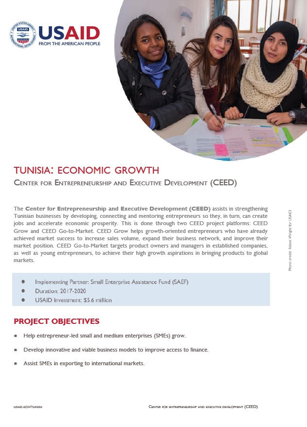 USAID/Tunisia CEED Fact Sheet