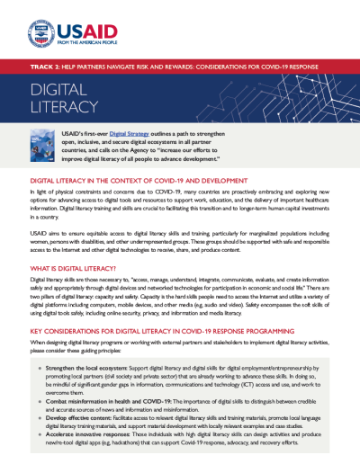 COVID-19 and Digital Literacy
