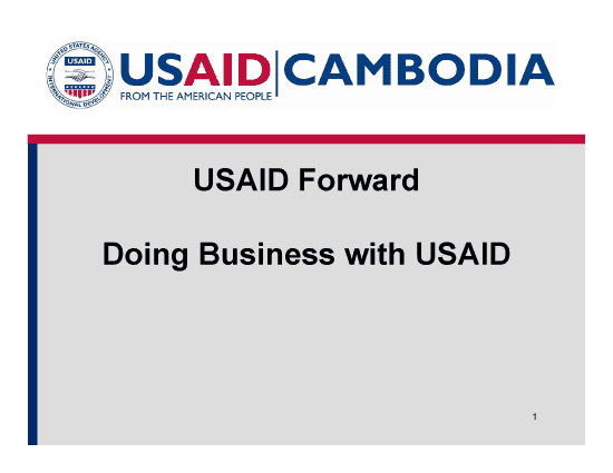 Doing Business with USAID