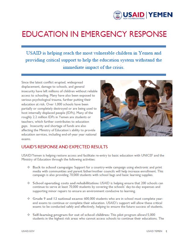 Education in Emergency Response