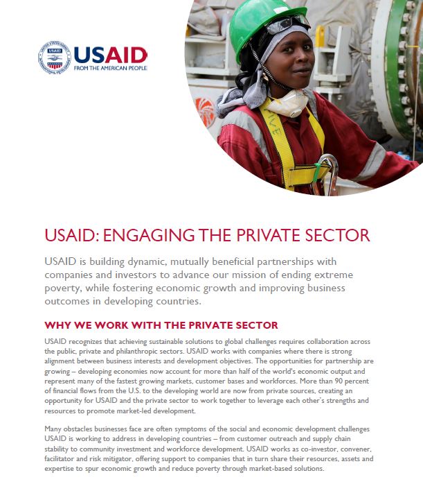 Engaging the Private Sector Fact Sheet