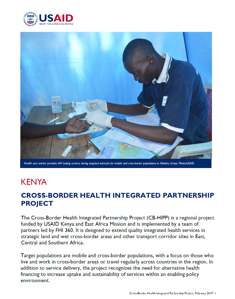 Cross-Border Health Integrated Partnership Project fact sheet