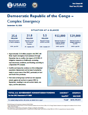 DRC Complex Emergency Fact Sheet #5 09.30.2020