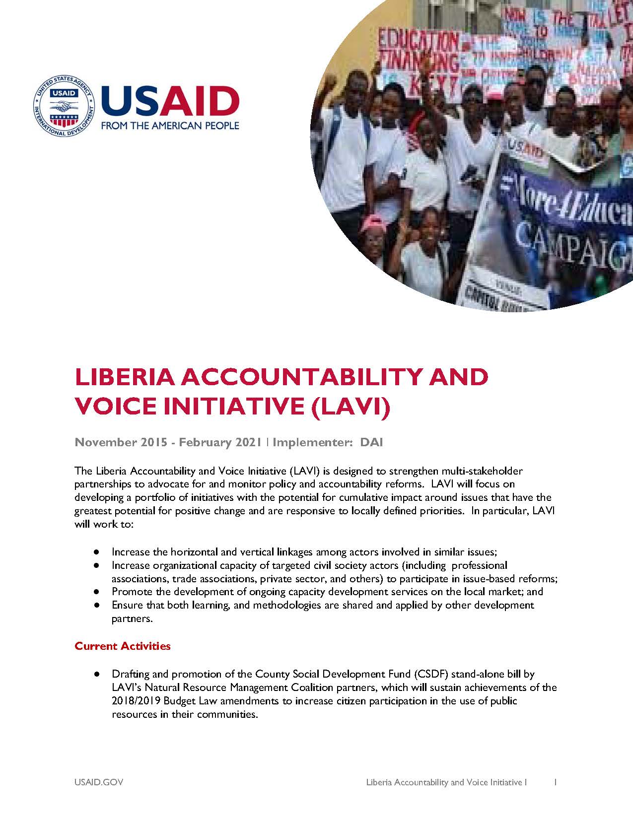 Liberia Accountability and Voice Initiative 