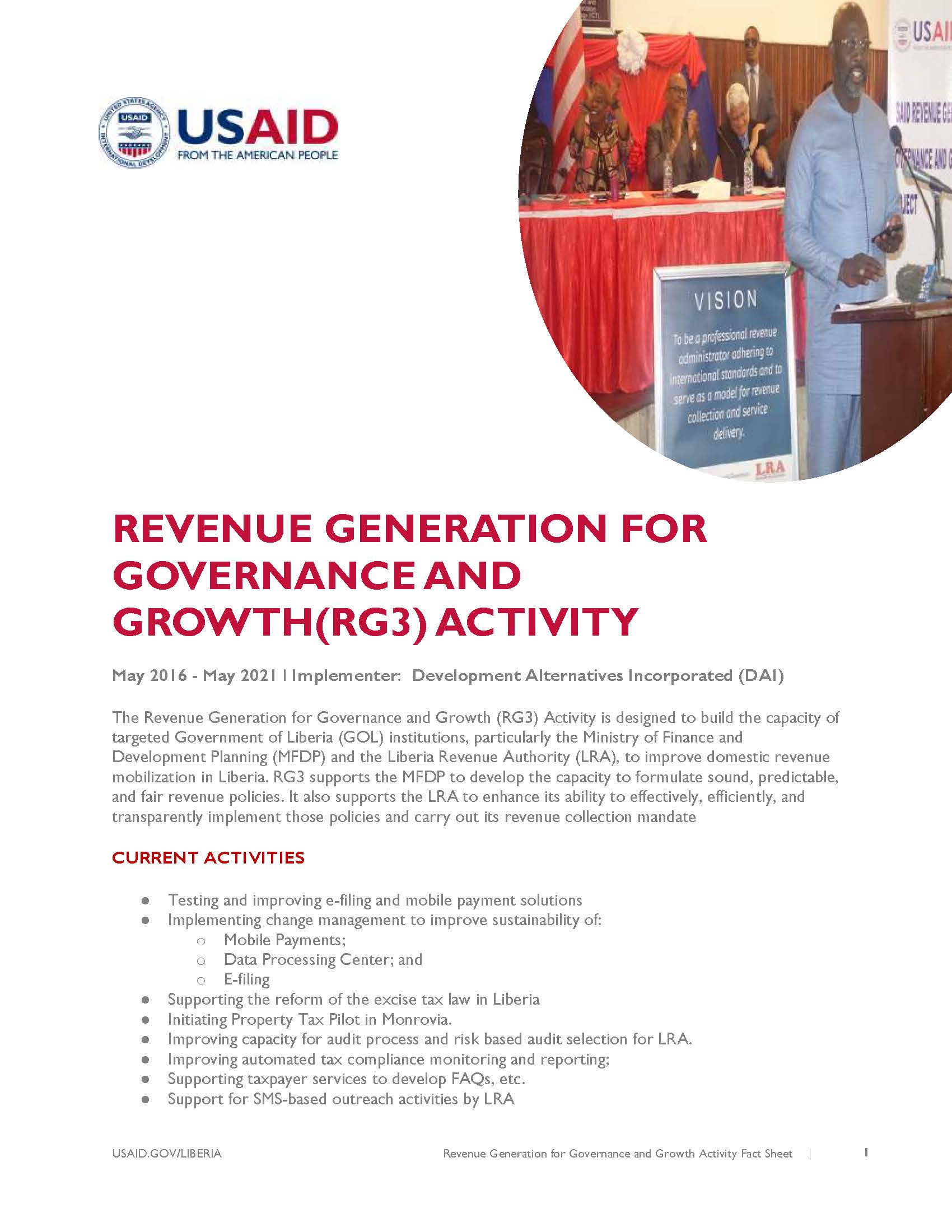 Revenue Generation for Governance and Growth Activity Bed