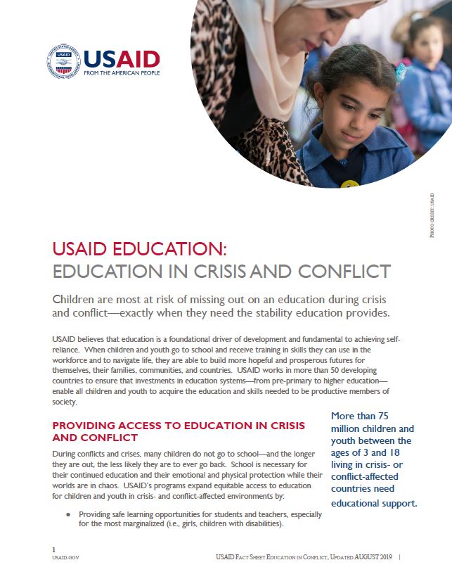 USAID Education: Education in Crisis and Conflict