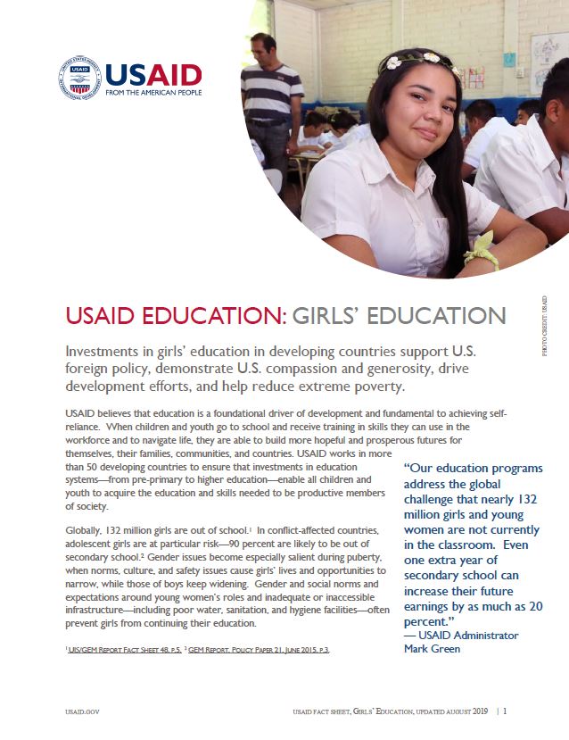 USAID Education: Girl’s Education
