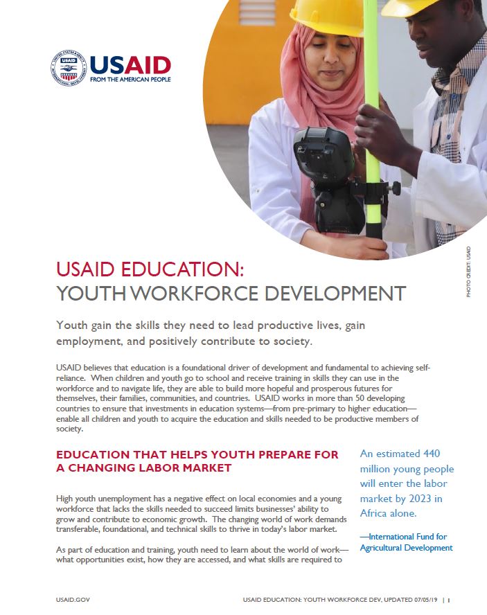 USAID Education: Youth Workforce Development