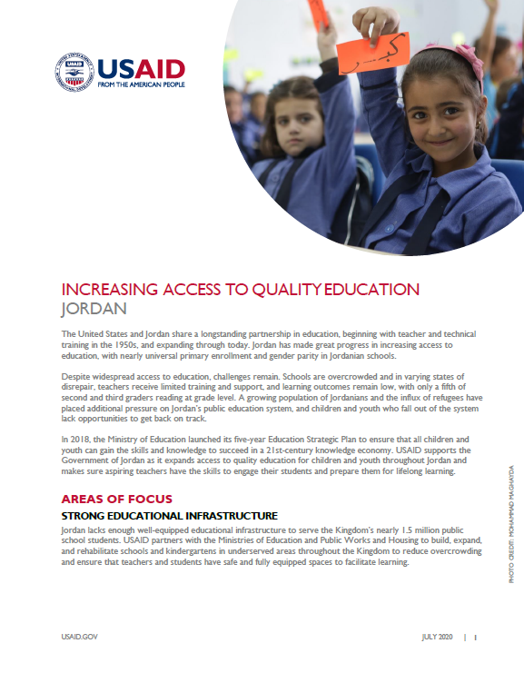 Increasing Access to Quality Education Fact Sheet 