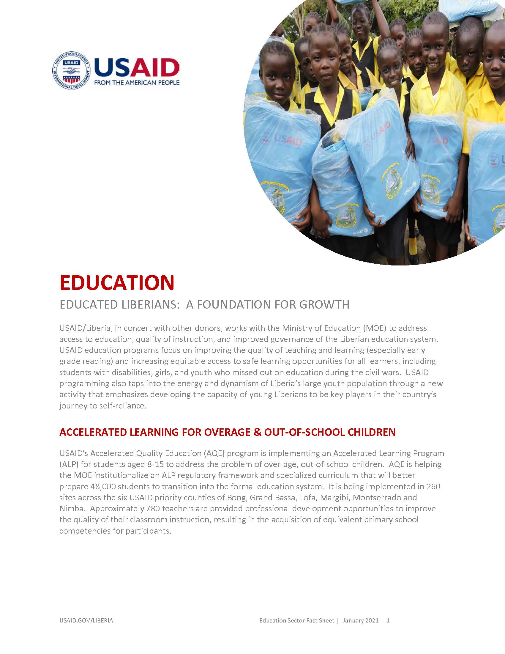 Education Sector Fact Sheet 