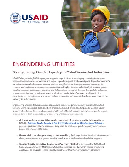 Engendering Utilities Program Fact Sheet