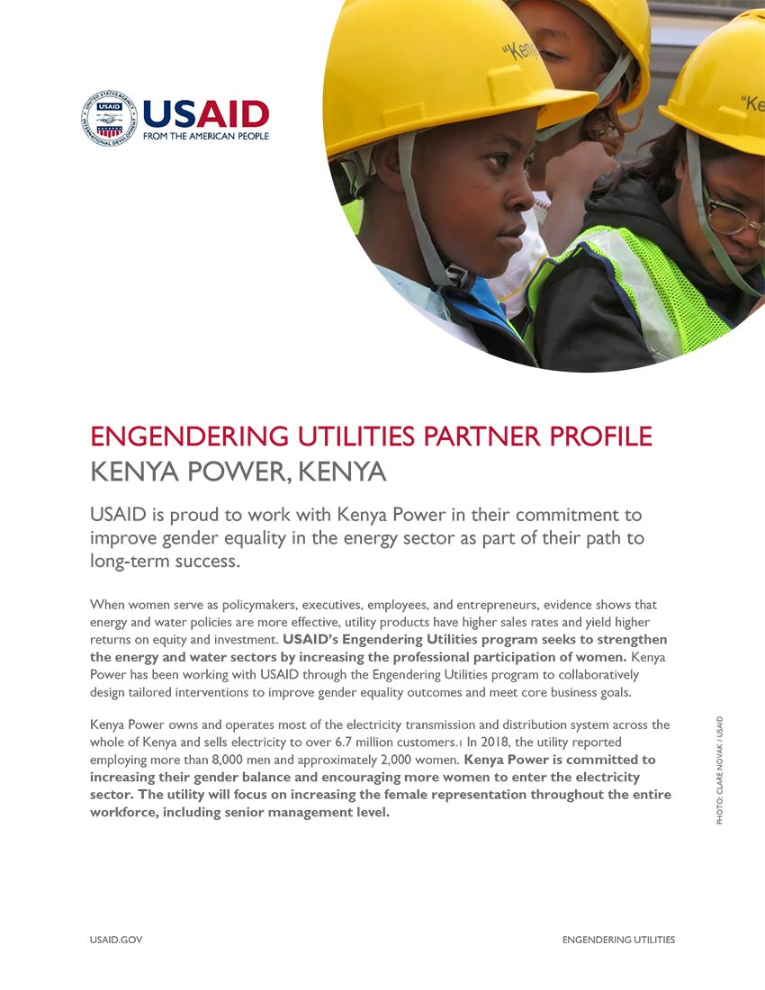 Engendering Utilities Partner Profile: Kenya Power
