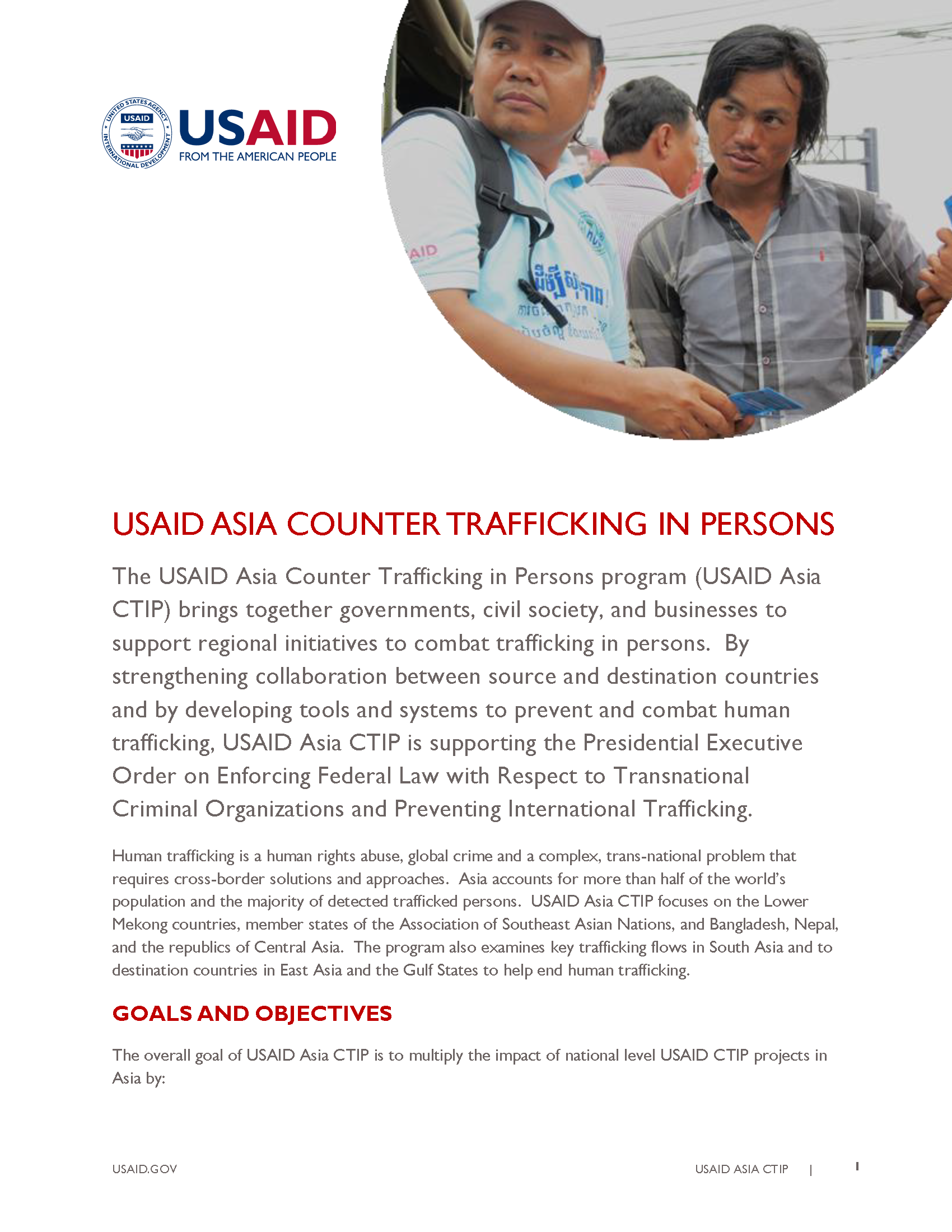 USAID Asia Counter Trafficking in Persons