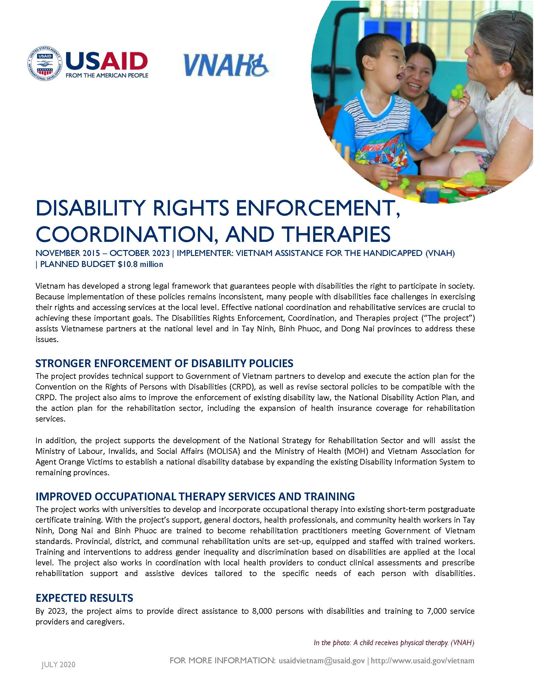 Fact Sheet: Disability Rights Enforcement, Coordination and Therapies