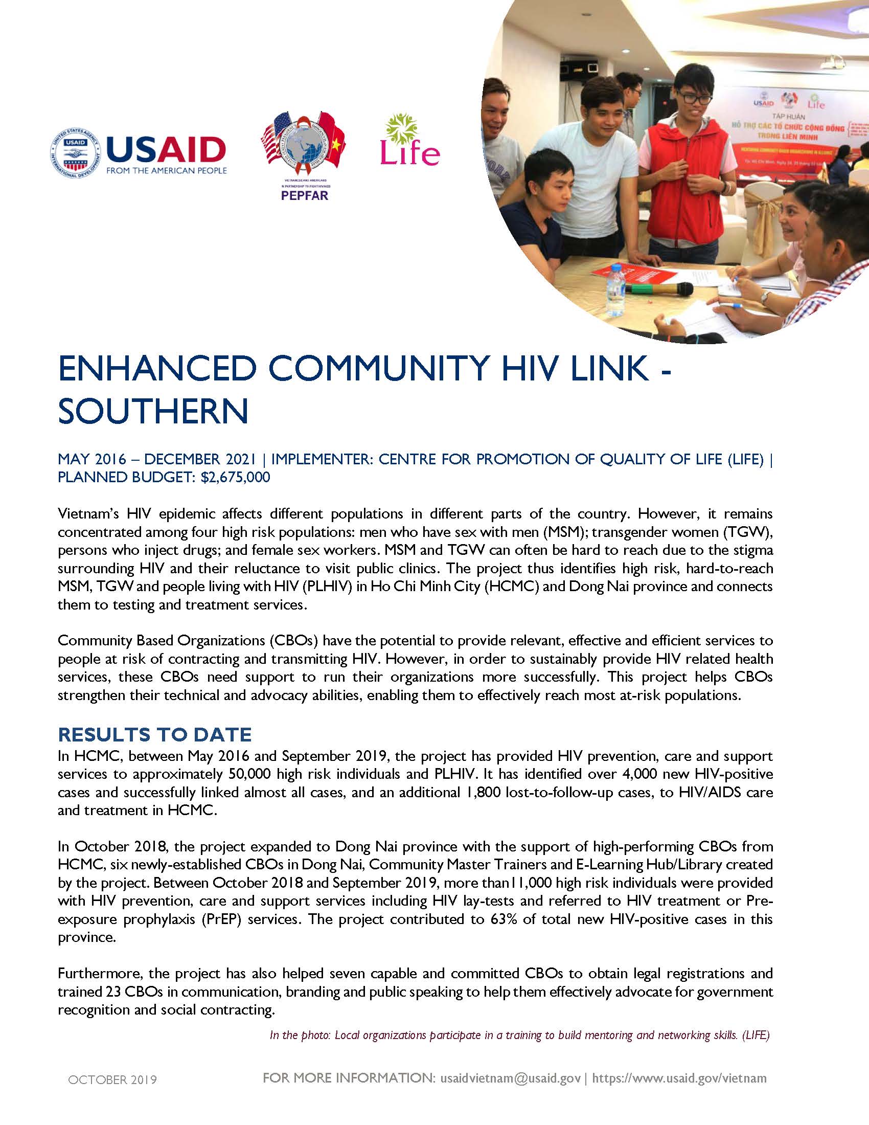 Enhanced Community HIV Link - Southern