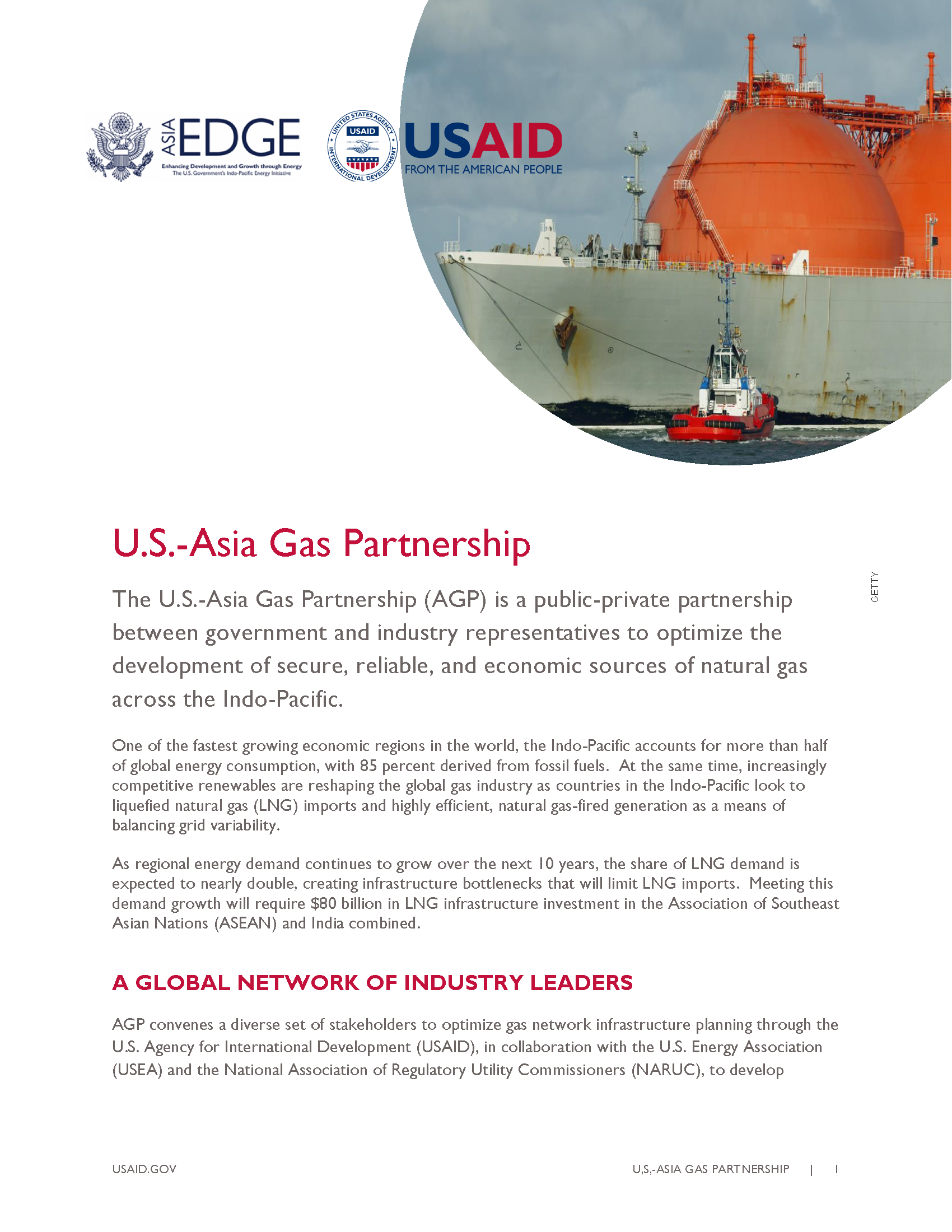U.S.-Asia Gas Partnership Fact Sheet