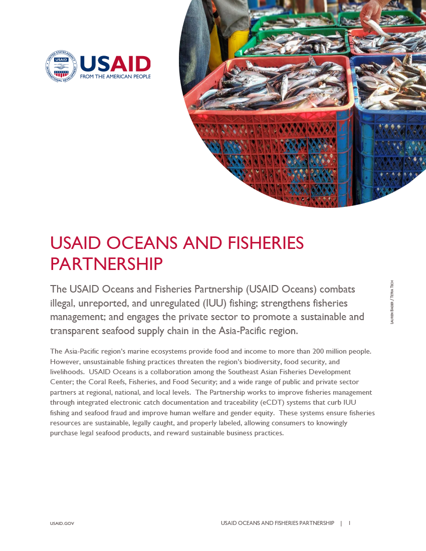 Fact Sheet: USAID Oceans and Fisheries Partnership - May 2020