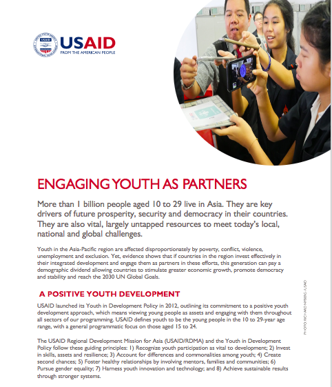 Engaging Youth as Partners Fact Sheet