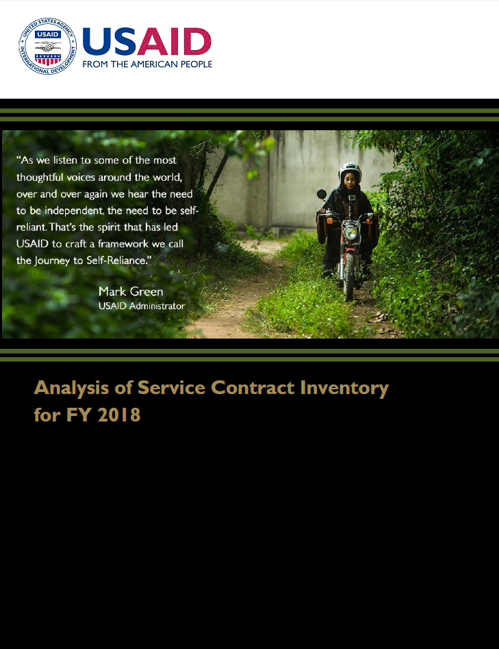 Analysis of Service Contract Inventory for FY 2018