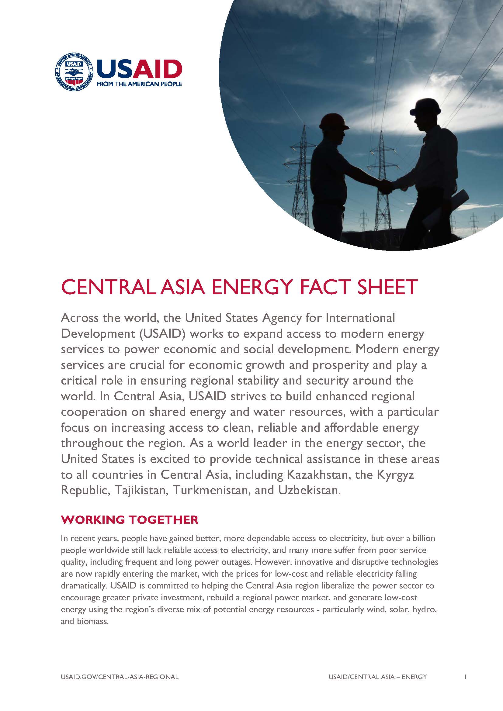 Central Asia Energy Fact Sheet