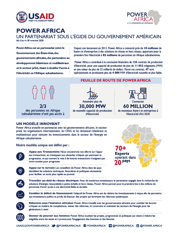 French Power Africa Fact Sheet