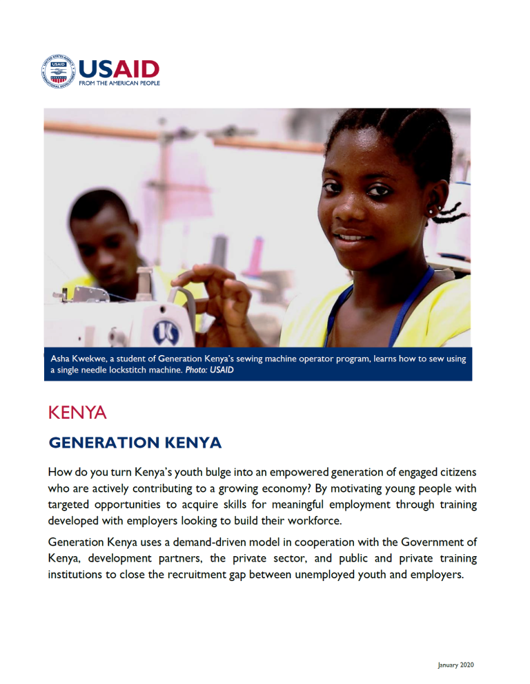 Generation Kenya fact sheet