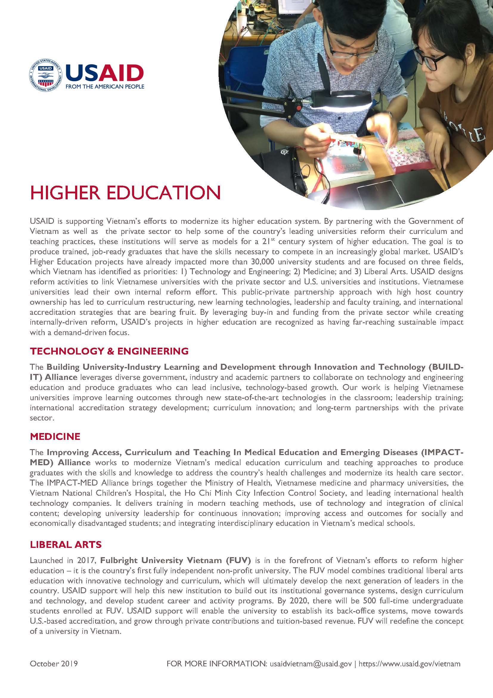 Fact Sheet: Higher Education