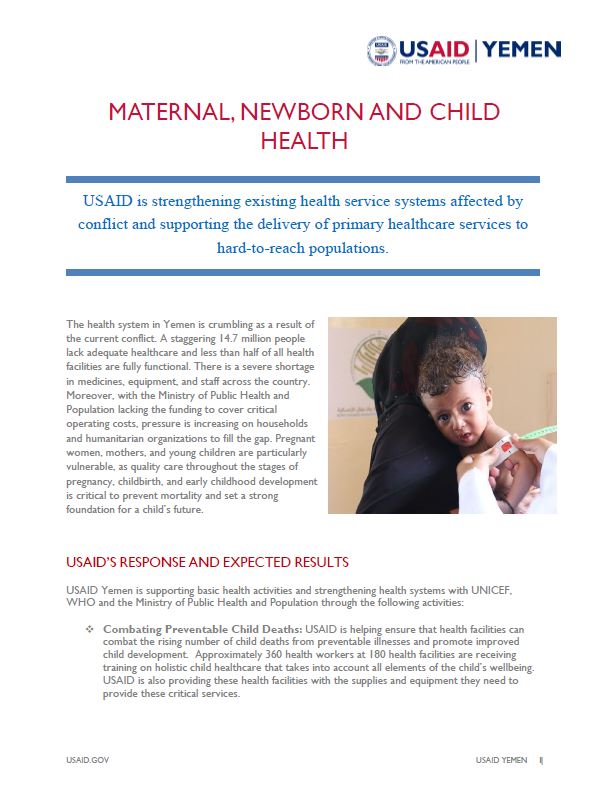 Maternal, Newborn and Child Health